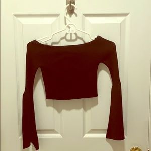 SEEK Bell-Sleeved Crop Top NWT